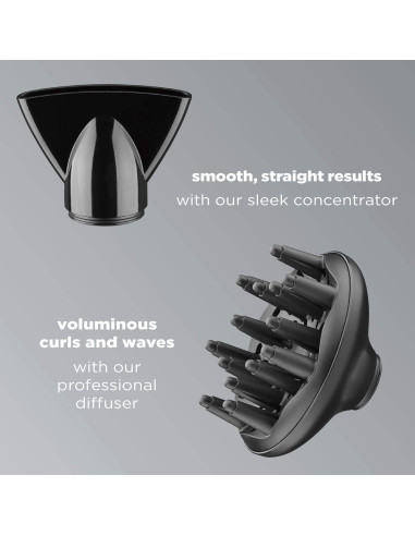 Secador de Pelo Profesional Conair InfinitiPro 1875W Negro