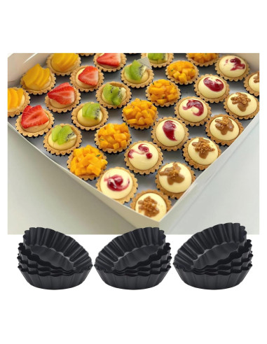 Sartenes Mini Quiche Yamteck 8cm Paquete de 12 Antiadherente