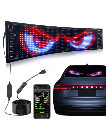 Cartel LED Programable RUPSE 68.58x12.7cm RGB USB Cartel LED Programable RUPSE 68.58x12.7cm RGB USB