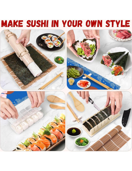 Kit de Hacer Sushi AOSION - Premium para Principiantes y Niños Kit de Hacer Sushi AOSION - Premium para Principiantes y Niños
