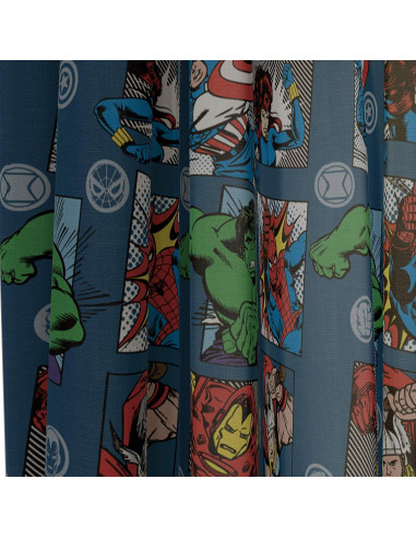 Cortinas Jay Franco Avengers 63" x 107 cm - Decoración Infantil