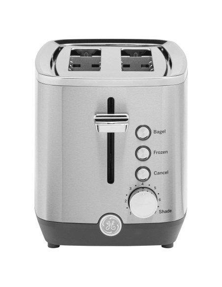 Tostadora GE de 2 Rebanadas Acero Inoxidable 850W Ranuras Anchas Tostadora GE de 2 Rebanadas Acero Inoxidable 850W Ranuras Anchas
