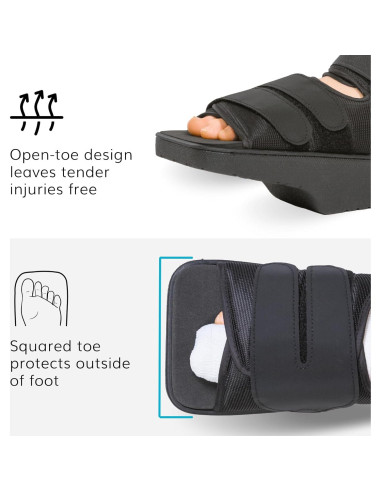 Zapato Post-Operativo BraceAbility para Fractura y Úlcera Diabética - Talla S