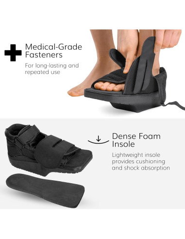 Zapato Post-Operativo BraceAbility para Fractura y Úlcera Diabética - Talla S