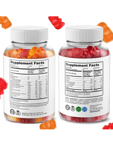 Gomitas de Magnesio y Multivitaminas DR. MORITZ para Niños - 120 Unidades