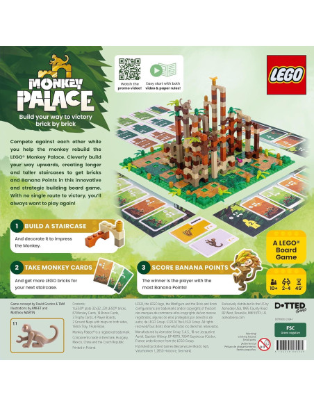 Juego de Mesa Palacio de Monos - LEGO - 2 a 4 Jugadores Juego de Mesa Palacio de Monos - LEGO - 2 a 4 Jugadores