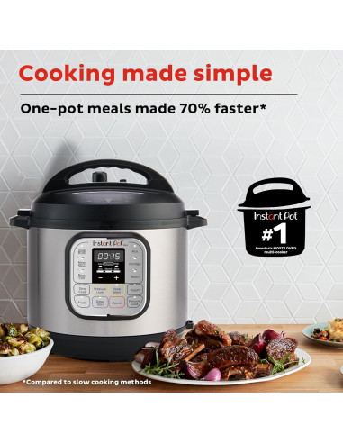 Olla de Presión Eléctrica Instant Pot Duo 3L 7-en-1 Acero Inoxidable