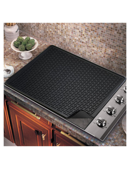 Tapete de Secado de Platos Golener Silicona 71x50 cm Negro Tapete de Secado de Platos Golener Silicona 71x50 cm Negro