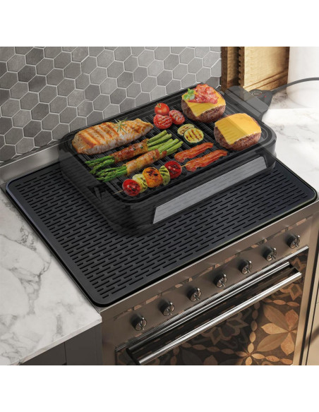 Tapete de Secado de Platos Golener Silicona 71x50 cm Negro Tapete de Secado de Platos Golener Silicona 71x50 cm Negro