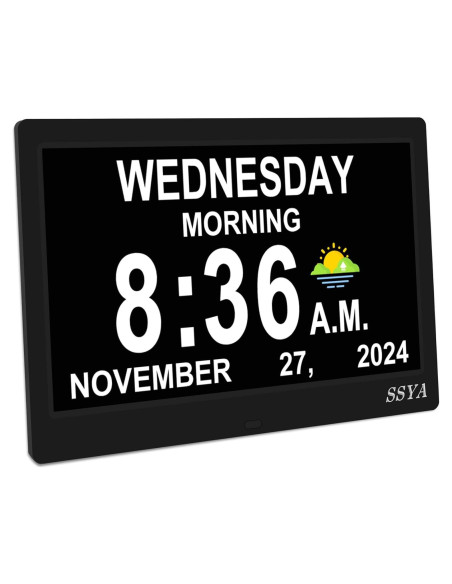 Reloj Digital Grande SSYA 11.5" para Mayores con Alarma Reloj Digital Grande SSYA 11.5" para Mayores con Alarma