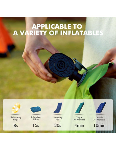 Bomba de Aire Portátil AKSOUL 200L/min para Inflables