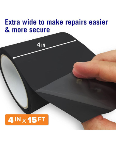 Cinta Impermeable Negra Better Boat 4" x 4.57 m para Filtraciones