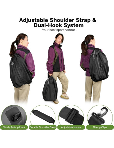 Bolsas de Vacío Zurligi para Viaje con Bomba y Correa Ajustable