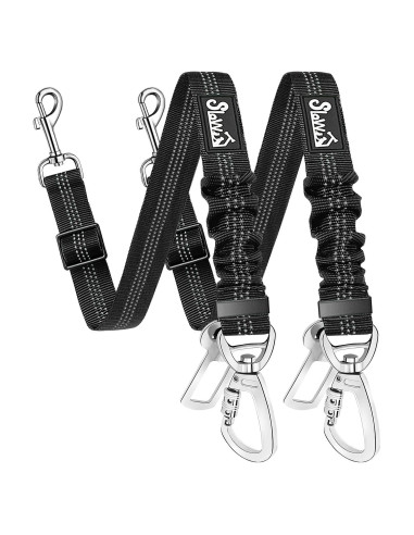 Cinturón de Seguridad para Perros SlowTon Ajustable Bungee