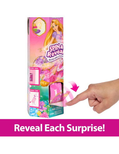 Muñeca Rapunzel Gira y Revela Mattel 11 Sorprisas 300g