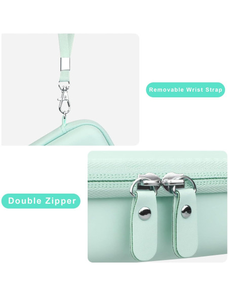 Funda Canboc Verde Menta para Impresora Etiquetas NIIMBOT D110 Funda Canboc Verde Menta para Impresora Etiquetas NIIMBOT D110