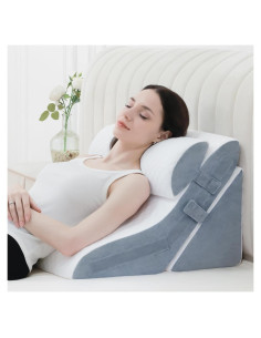Almohada en Cuña Foamalusion 60 cm Espuma Viscoelástica Ajustable