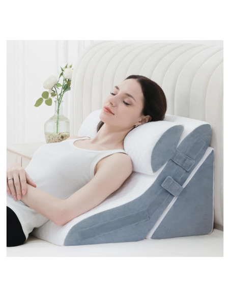 Almohada en Cuña Foamalusion 60 cm Espuma Viscoelástica Ajustable Almohada en Cuña Foamalusion 60 cm Espuma Viscoelástica Ajustable
