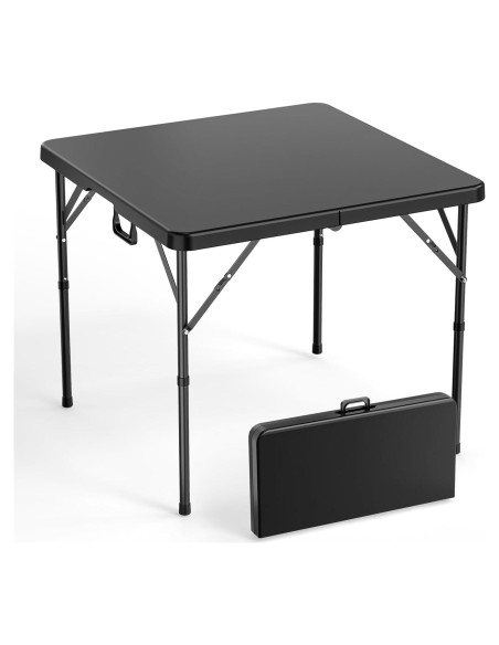 Mesa Plegable Cuadrada VINGLI 86.36 cm Negra para Eventos Mesa Plegable Cuadrada VINGLI 86.36 cm Negra para Eventos