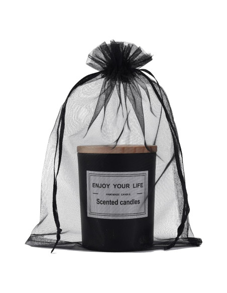 Bolsas de Organza Negra YunKo 50pcs 15x22cm con Cierre Bolsas de Organza Negra YunKo 50pcs 15x22cm con Cierre