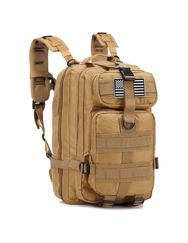 Mochila táctica LIMHOO 30L Molle Caqui para hombres