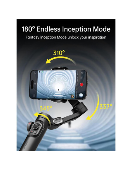 Estabilizador Gimbal Plegable 3 Ejes AOCHUAN Smart XE para Smartphones Estabilizador Gimbal Plegable 3 Ejes AOCHUAN Smart XE para Smartphones