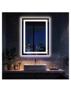 Espejo de Baño LED Antok 71x50cm Anti-Niebla con Luz