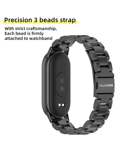 Correa de Reemplazo MIJOBS para Xiaomi Mi Band 8/9 - Acero Inoxidable Correa de Reemplazo MIJOBS para Xiaomi Mi Band 8/9 - Acero Inoxidable