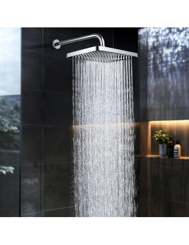 Cabezal de Ducha de Lluvia Sincerevo 33 cm Cromo Alta Presión