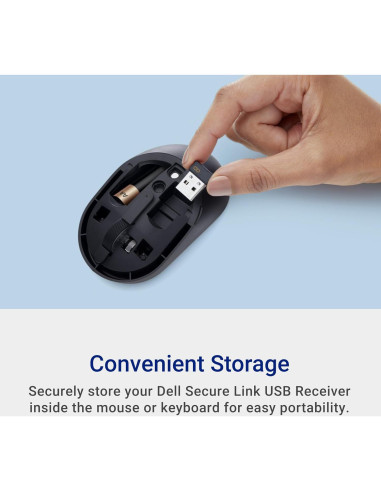Combo Teclado y Ratón Silencioso Dell KM555 - Accesos Rápidos