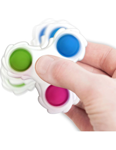 JA-RU Spinner Fidget Pop It 2 Unidades Alivio Estrés Juguetes