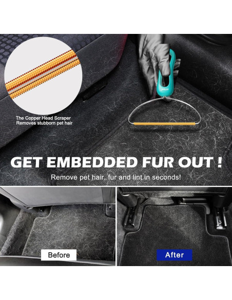 Juego de 3 Removedores de Pelo de Mascotas Airbee Juego de 3 Removedores de Pelo de Mascotas Airbee