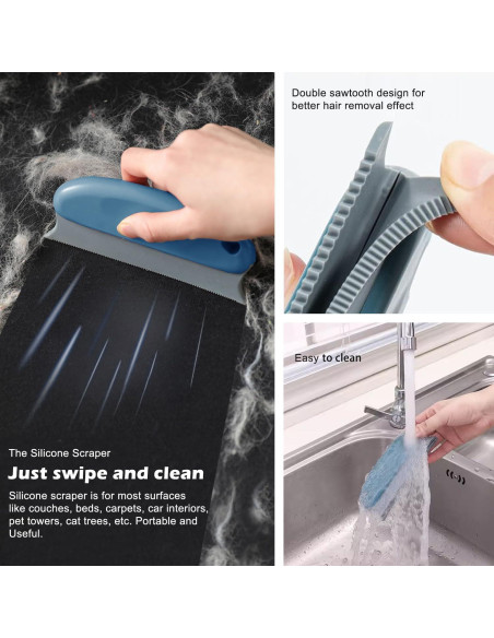 Juego de 3 Removedores de Pelo de Mascotas Airbee Juego de 3 Removedores de Pelo de Mascotas Airbee