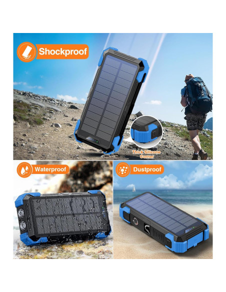 Banco de Energía Solar GOODaaa 42800mAh 5 Salidas 3 Entradas Banco de Energía Solar GOODaaa 42800mAh 5 Salidas 3 Entradas