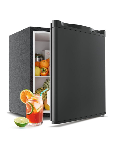 Refrigerador Mini Feelfunn 1.7 Pies Cúbicos Negro con Congelador Refrigerador Mini Feelfunn 1.7 Pies Cúbicos Negro con Congelador