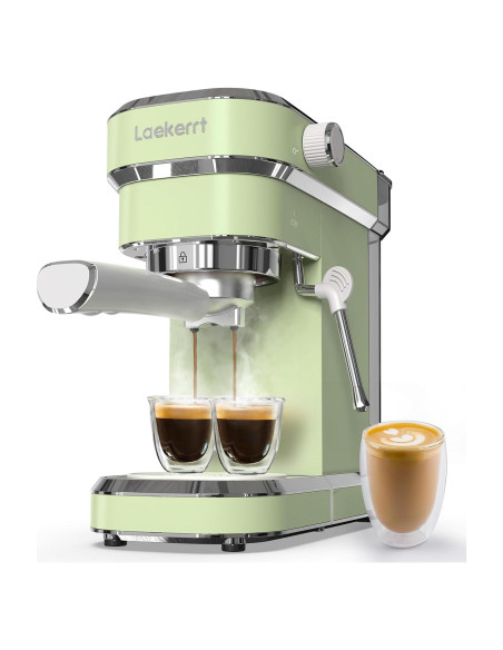 Máquina de Espresso Laekerrt CMEP01 20 Bar Acero Inoxidable Verde Máquina de Espresso Laekerrt CMEP01 20 Bar Acero Inoxidable Verde