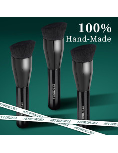 Brocha Kabuki de Base EVRCHGIEA - Tamaño Grande, Negro 2