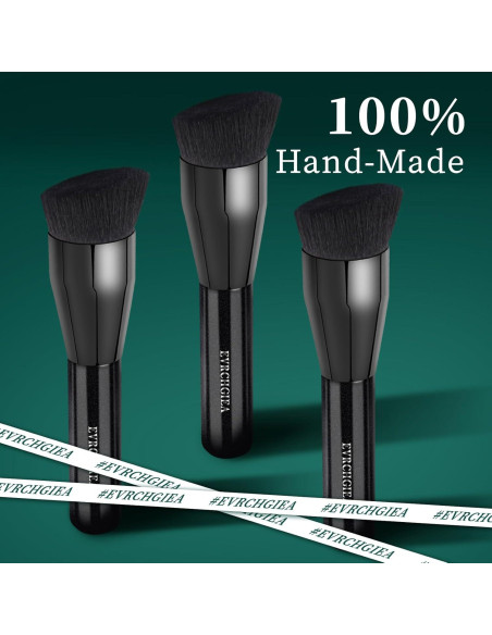 Brocha Kabuki de Base EVRCHGIEA - Tamaño Grande, Negro Brocha Kabuki de Base EVRCHGIEA - Tamaño Grande, Negro