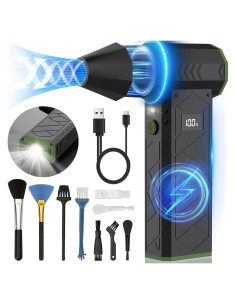 Soplador de Aire Comprimido AUKZON 180000RPM Recargable Verde