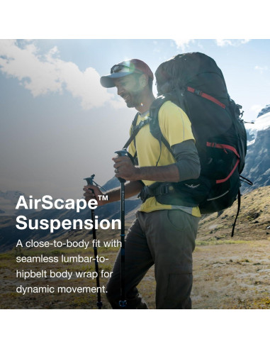 Mochila de Senderismo Osprey Aether Plus 58L Verde Axo S/M