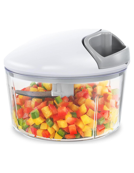 Picador de Alimentos Manual Geedel 2.5 Tazas Gris - Cebolla, Ajo, Verduras Picador de Alimentos Manual Geedel 2.5 Tazas Gris - Cebolla, Ajo, Verduras