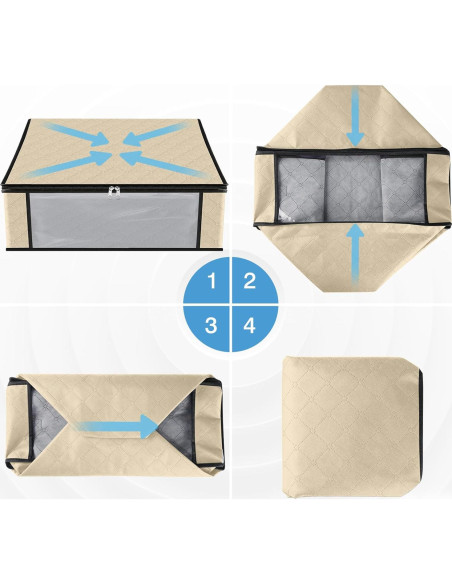 Bolsas de Almacenamiento HomeHacks 3-Pack 35L Beige Bolsas de Almacenamiento HomeHacks 3-Pack 35L Beige