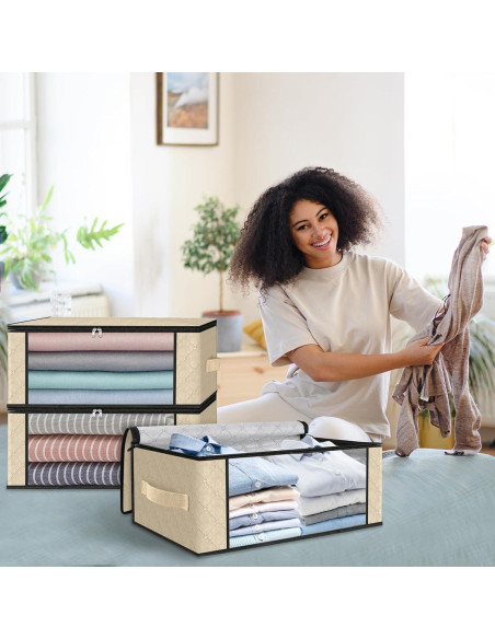 Bolsas de Almacenamiento HomeHacks 3-Pack 35L Beige Bolsas de Almacenamiento HomeHacks 3-Pack 35L Beige