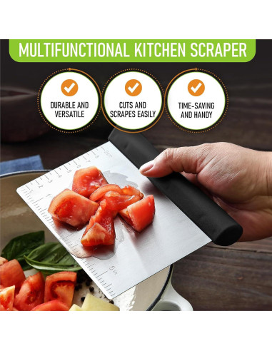 Raspador de Banco Spring Chef - Acero Inoxidable - Juego de 2