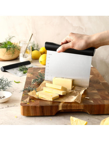 Raspador de Banco Spring Chef - Acero Inoxidable - Juego de 2