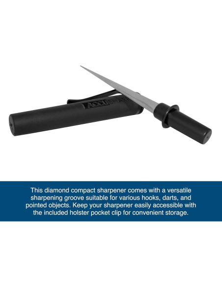 Afilador de Varilla Cónica AccuSharp 22.86 cm Diamante Afilador de Varilla Cónica AccuSharp 22.86 cm Diamante