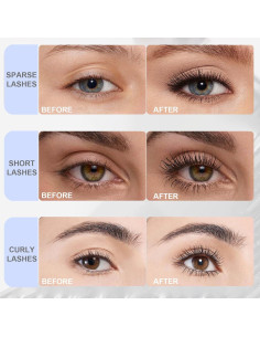 Varita de Máscara de Metal Lavable Okerker Negra 12cm 2