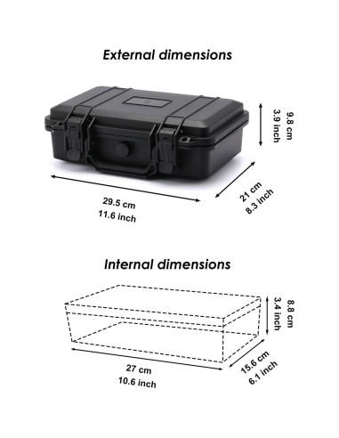 Caja de Almacenamiento Impermeable CASOMAN 3.6L Negra IP67