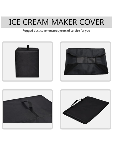 Funda Protectora para Máquina de Helados CouldyCasi Negra 33x23x41cm Funda Protectora para Máquina de Helados CouldyCasi Negra 33x23x41cm