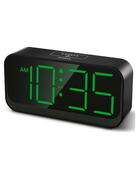 Reloj Despertador Digital Acedeck Verde Compacto con Brillo Ajustable Reloj Despertador Digital Acedeck Verde Compacto con Brillo Ajustable